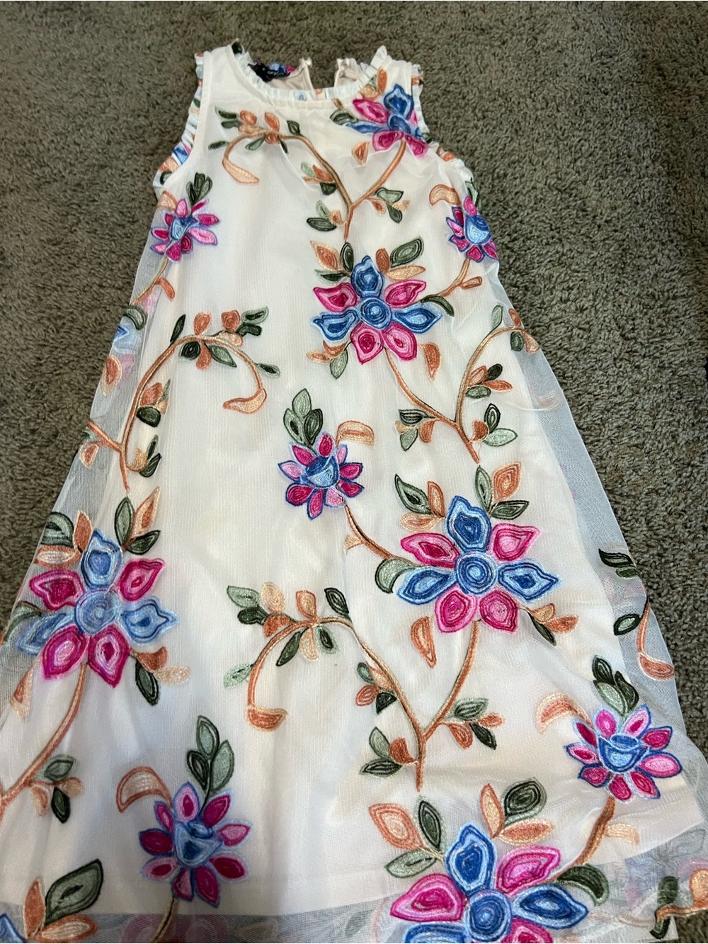 Girls floral mini dress